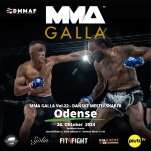 MMA kæmperen RIck Gangia vs. Hyram Roudrigez. Plakat til MMA GALLA ODense